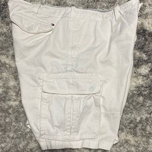 Tommy Hilfiger cargo white mens shorts